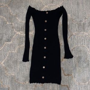 🖤BLACK OFF THE SHOULDER MINI DRESS SIZE XS🖤